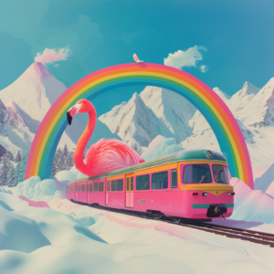 Радужное счастье Фламинго